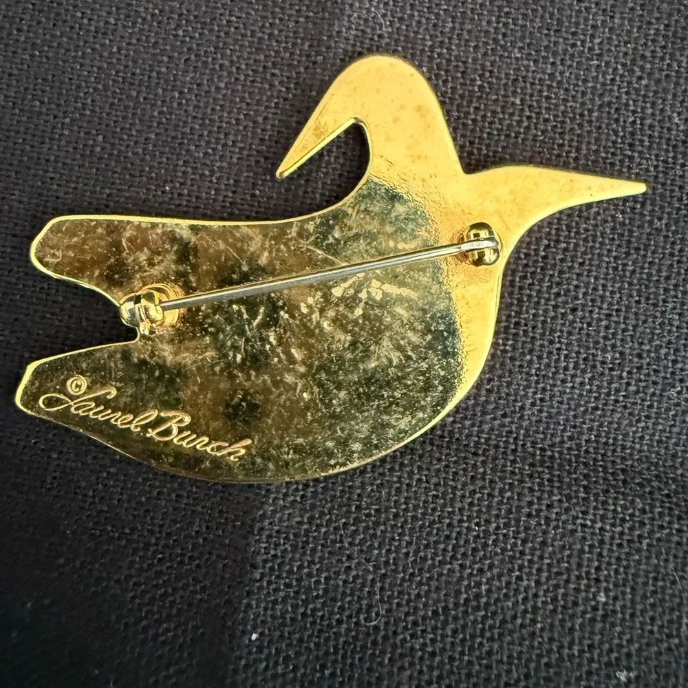 Vintage Laurel, Burch double Mynah‎ Birds Broach.